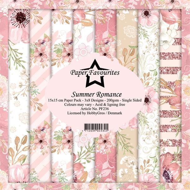 Paper Favourites Summer romance 3x8 design 15x15cm 200g