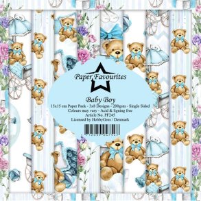 Paper Favourites Baby boy 3x8 design 15x15cm 200g