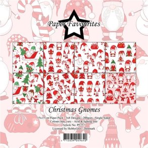 Paper Favourites Christmas gnomes 3x8 design 15x15cm 200g