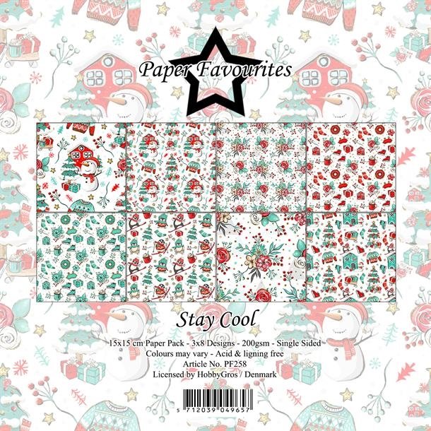 Paper Favourites Stay cool 3x8design 15x15cm 200g