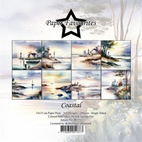 Paper Favpurites Coastal 3x8design 15x15cm 200g