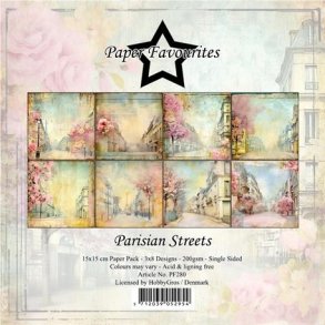 Paper Favourites Parisian streets 3x8design 15x15cm 200g