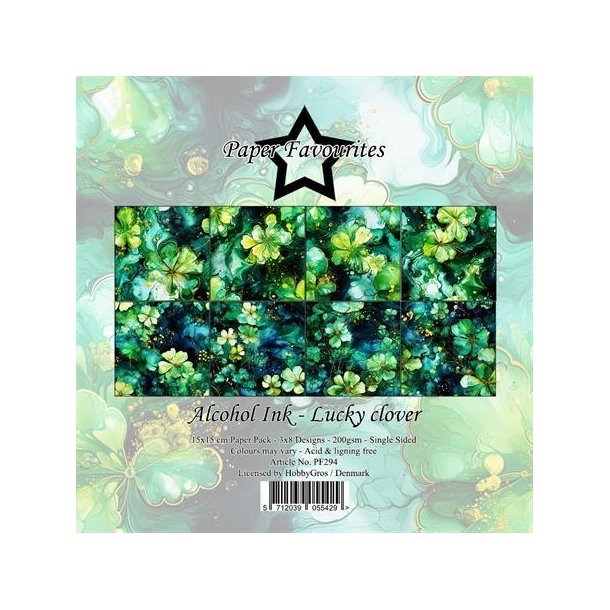Paper Favourites Alcohol ink 3x8design 15x15cm 200g