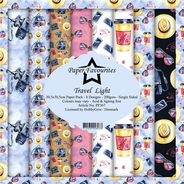 Paper Favourites Travel light 30,5x30,5cm 8 ark 200g