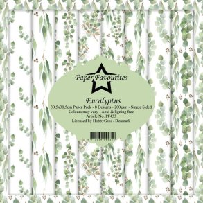 Paper Favourites Paer pack Eucalyptus 8 ark 30,5x30,5cm 200g