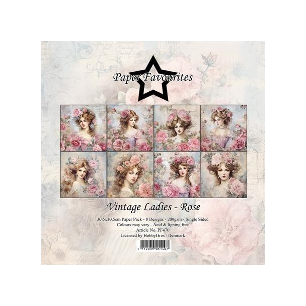 Paper Favourites 8 ark 30,5x30,5cm 200g