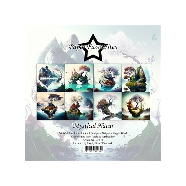 Paper Favourites Mystical natur 8 ark 30,5x30,5cm 200g