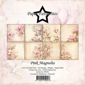 Paper Favourites Pink magnolia 3x8design 15x15cm 200g