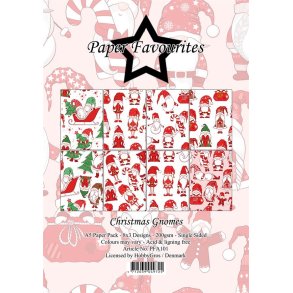 Paper Favourites Christmas gnomes 3x8 design A5 14,85x10,5cm 200g
