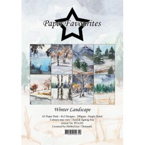 Paper Favourites Winter landscape A5 3x8design 14,85x10,5cm 220g
