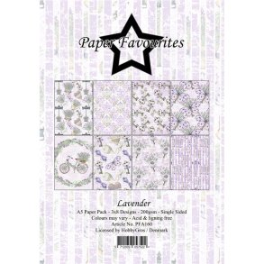 Paper Favourites Lavender 24 ark 14,85x21cm 200g