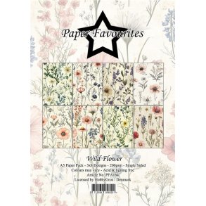 Paper Fawourites Paper Pack Wild flower 3x8design 14,85c21cm 200g