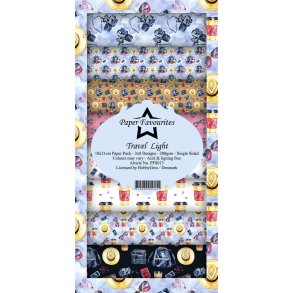 Paper Favourites slim card Travel light 10x21cm 24 ark 200g