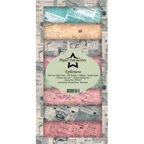 Paper Favourites slim card Eqhemera 3x8 design 10x21cm 200g