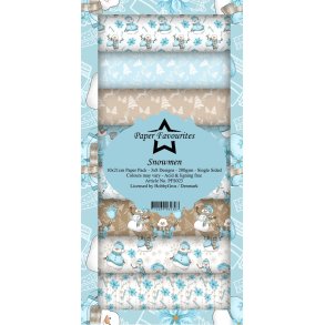  Paper Favourites Slimcard Snowmen 3x8 design 10x21cm 200g