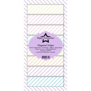 Paper Favourites Slimcard Diagonal stripes 3x8 design 10x21cm 200g
