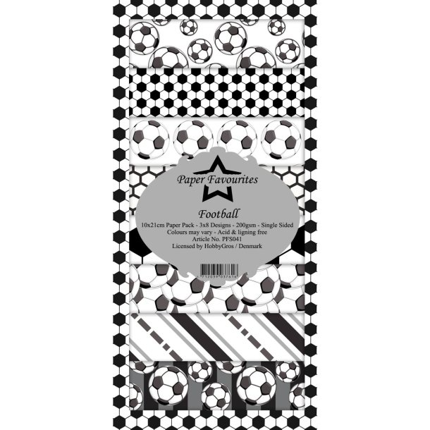Paper Favourites Slimcard Football 3x8 design 10x21cm 200g
