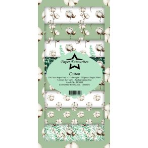 Paper Favourites slimcard Cotton 3x8 design 10x21cm 200g