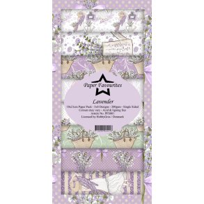  Paper Favourites slimcard Lavender 3x8 design 10x21cm 200g