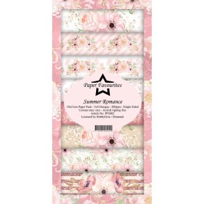 Paper Favourites slimcard Summer Romance 3x8 design 10x21cm 200g