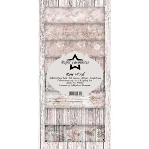Paper Favourites slimcard Rose wood 3x8design 15x15cm 200g