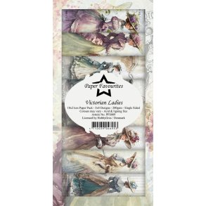 Paper Favourites slimcard Victorian Ladies 3x8 design 10x21cm 200g