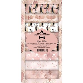 Paper Favourites slimcard Rose wine 3x8design 10x21cm 200g
