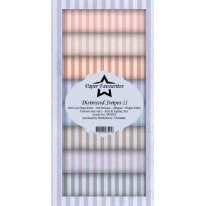 Paper Favoourites slim card Distressed Stripes 2 10x21cm 3x8 design 200g