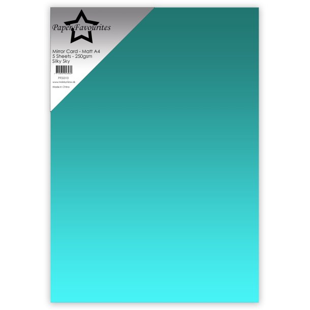 Paper Favourites mirror card mat silky sky A4 250g