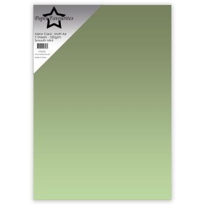 Paper Favourites mirror card mat opalecent green A4 250g