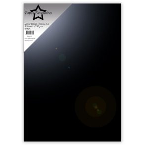 Paper Favourites Mirror card glossy black A4 250g