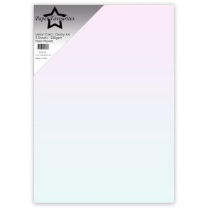 Paper Favourites mirror card glossy holo waves A4 250g