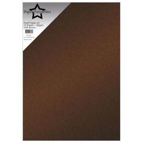 Paper Favourites  Pearl Paper Dark brown A4 2 sidet 140g