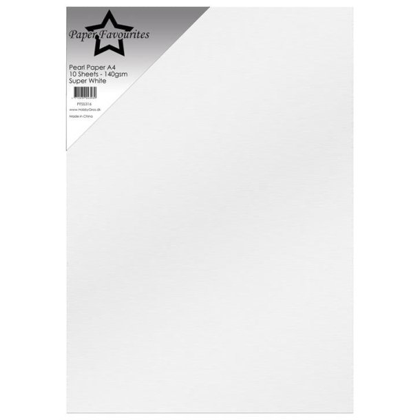 Paper Favourites  Pearl Paper Super white A4 2 sidet 140g