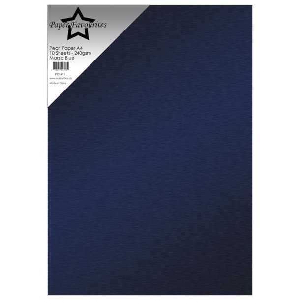 Paper Favourites  Pearl Paper Magic blue A4 2 sidet 240g