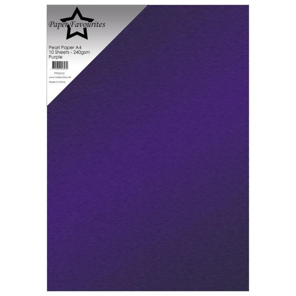 Paper Favourites Pearl Purpel A4 2 sidet 240g