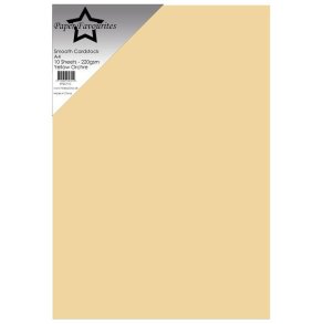 PFSS710 Paper Favourites Smooth cardstock A4 Yellow orchre 1 stk 220g