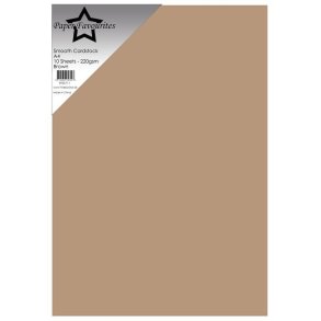 Paper Favourites Smooth cardstock A4 Brown 1 stk 220g