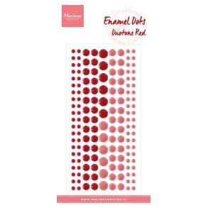 Marianne Design Enamel dots Duotone red 156 stk