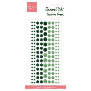Marianne Design Enamel dots Duotone green 156 stk