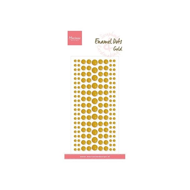 Marianne Design Enamel dots "Gold" 156stk