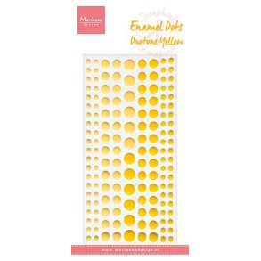 Marianne Design Enamel dots Duotone yellow 156stk