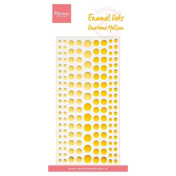 Marianne Design Enamel dots Duotone yellow 156stk
