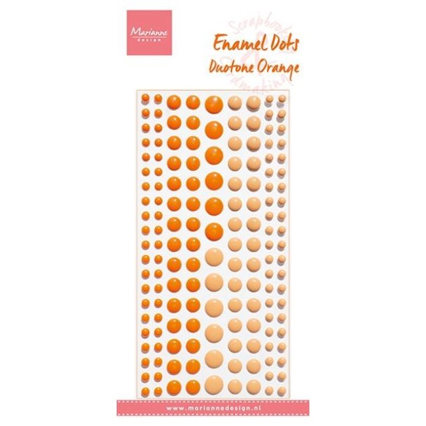 Marianne Design Enamel dots Duotone orange 156stk