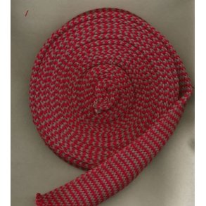 R�d-gr� stribet 5cm tubestrik 1m