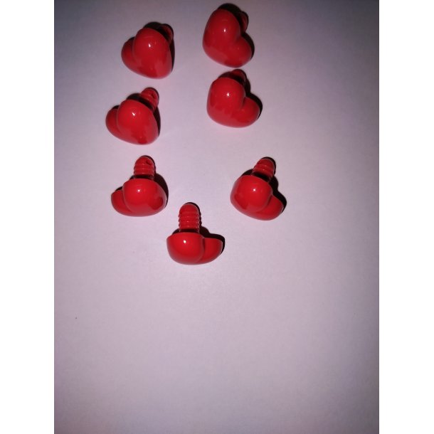 R�d hjerten�ser med sikkerhedsskive 15x18mm