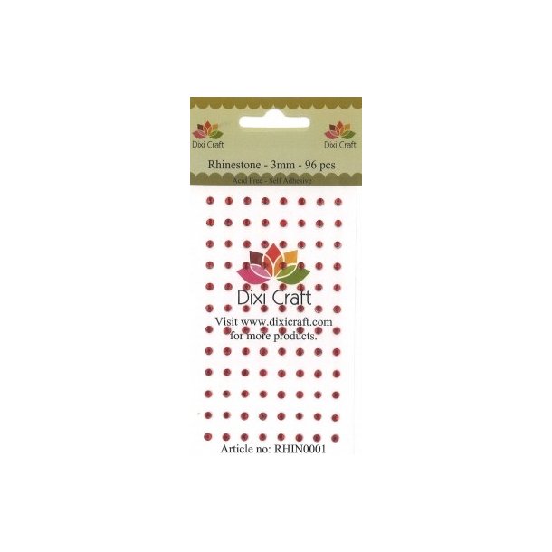  Dixi Craft Rhinsten juler�d 3mm 96 stk