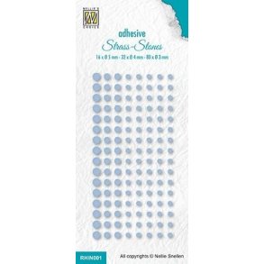 NS Rhinestone Bright blue 80x3mm, 32x4mm, 16x5mm