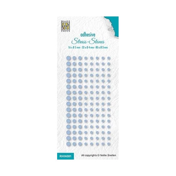 NS Rhinestone Bright blue 80x3mm, 32x4mm, 16x5mm
