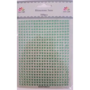  Dixi Craft Rhinsten m�rk limegr�n 3 mm 500 stk